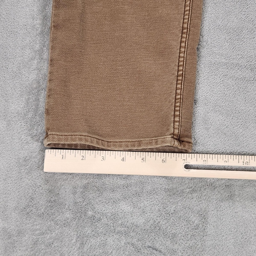 Faherty Jeans Mens 38x32 Beige Huckberry Slim Straight Stretch 5 Pocket Pants - Picture 13 of 16